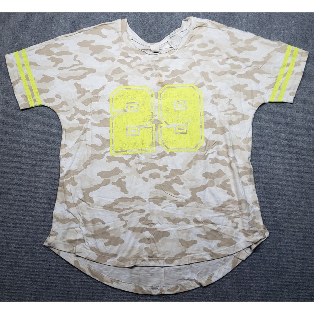 Acttive Shirt Womens 14 16W Plus Camo Number 29 Sportswear Short Sleeve Tee New